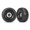 Tires and wheels, assembled (Method 1 05 black chrome beadlock wheels, Cany on Trail 2.2' tires, foam inserts) (1