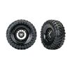Tires and wheels, assembled (Method 1 05 black chrome beadlock wheels, Cany on Trail 1.9' tires, foam inserts) (1