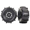 Tires and wheels, assembled, glued (D esert Racer wheels, paddle tires, foa m inserts) (2)