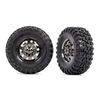 Tires and wheels, assembled, glued (T RX-6 2.2' wheels, Canyon RT 4.6x2.2' tires) (front) (2)