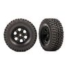 Tires & wheels, assembled (black 1.0' wheels, BFGoodrich Mud-Terrain T/A K M3 2.2x1.0' tires) (2)