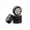Train de roues Piste Throwing Star / Slick chromé 1:10 (4)