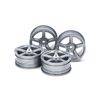 Arched 5-Spoke Wheels 4pcs argent (24mm / +0 )