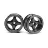 Cup Racer - MX60 FELGEN 4 SPOKE  GUNMETAL (6mm OFFSET/2pcs)