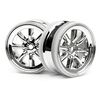 CUP RACER - MX60 8 SPEICHERN FELGEN CHROM (0mm OFFSET/2Stk)