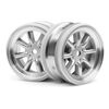 CUP RACER - MX60 8 SPEICHERN FELGEN MATTE CHROM (0mm OFFSET)