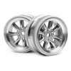 CUP RACER - MX60 8 SPEICHERN FELGEN MATTE CHROM (3mm OFFSET)