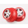 WHEELS, SCT SATIN CHROME, RED