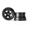 Wheels, SCT blue, beadlock style, dua l profile (1.8' inner, 1.4' outer) (2)