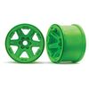 Wheels, 3.8' (green) (2) (17mm spline d)