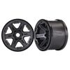 Wheels, 3.8' (black) (2) (17mm spline d)