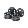 CC-02 6 Spoke Wheels black (4) Offset +4