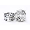 Matte Plated Silver Dish Wheels (26mm  +2)