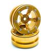 Beadlock Wheels PT-Safari Gold/Gold 1.9 (2 pcs)