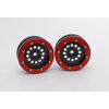 Beadlock Wheels PT-Bullet Schwarz/Rot 1.9 (2 St.) 
