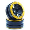 Beadlock Wheels PT-Slingshot Schwarz/Gold 1.9 (2 pcs)