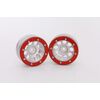 Beadlock Wheels PT-Ecohole Silber/Rot 1.9 (2 St.) 