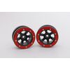 Beadlock Wheels PT-Claw Schwarz/Rot 1.9 (2 St.) 