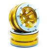 Beadlock Wheels PT-Claw Gold/Silber 1.9 (2 pcs)
