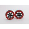 Beadlock Wheels PT-Wave Schwarz/Rot 1.9 (2 St.) 