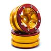 Beadlock Jantes PT-Wave doré/rouge 1.9 (2 pcs)