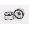 Beadlock Wheels PT-Ghost Silver/Black 1.9 (2pcs)