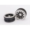 ABMT2040BS-Beadlock Wheels PT-Royalty Black/Silver 1.9 (2 pcs)