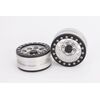 Beadlock Wheels PT-Royalty Silver/Black 1.9 (2 pcs)