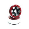 Beadlock Wheels SIXSTAR noir/rouge 1.9 (2) sans moyeu de roue