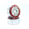 Beadlock Wheels SIXSTAR silber/rot 1.9 (2) ohne Radnabe