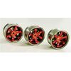 Red Plated 2-Piece 6-Spoke Wheels (26mm Offset 6)