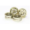 Gold Plated Mesh Wheels (4) medium narrow