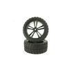 Black Rear Tires and Rims for  SC,DB,HM,XR (31212B+31405) 2P
