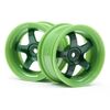 WORK MEISTER S1 WHEEL GREEN (9MM OFFSET/2PCS)