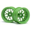 TECH 7 WHEEL GREEN 52X26X+9MM OFFSET (2PCS)