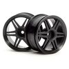 JANTES NOIRES CORSA 12 BATONS 26MM (+3MM OFFSET)