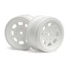 VINTAGE STOCK CAR WHEEL 26mm White (0mm OFFSET)