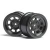 VINTAGE STOCK CAR WHEEL 31mm Black (6mm OFFSET)