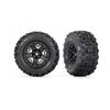 Tires & wheels, assembled, glued (bla ck 2.8' wheels, Sledgehammer tires, f oam inserts) (electric rear) (2) (TSM