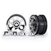 Wheels, 2.2', classic chrome (2)/ cen ter caps (front (2), rear (2)) (requi res #8255A extended thread stub axle)