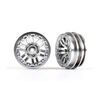 Wheels, 1.0' (satin chrome) (2)