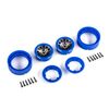 Wheels, 1.0', Method Race Wheels 105 Beadlock (satin black chrome with blu e beadlock) (2)