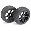 Räderset Buggy  7-Speichen / Street  schwarz 1:8 (2)