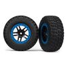 Tires & wheels, assembled, glued Blue
