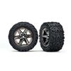 Tires & wheels, assembled, glued (2.8 ') (RXT black chrome wheels, Talon Ex treme tires, foam inserts) (2) (TSM r