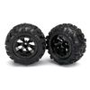 Tires and wheels, assembled, glued (G eode black, beadlock style wheels, Ca nyon AT tires, foam inserts) (1 left,