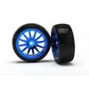 Wheeks 12-SP Blue & Slike Tyres