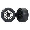 Tires and wheels, assembled, glued (m ulti-spoke black wheels, 2.0' ultra-w ide slick tires foam ins