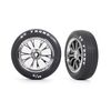 Tires & wheels, assembled, glued (Wel d chrome wheels, tires, foam inserts) (front) (2)