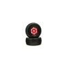 DBOOTS 'Fortress' Tire Set Glued (Red ) (2pcs)